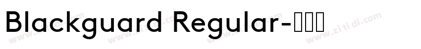 Blackguard Regular字体转换
